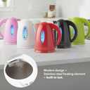 OVENTE Electric Kettle, 1.7L Fast Boiling Water Heater for Coffee or Tea, BPA Free with Water Level Gauge, Auto Shut-Off, Boil-Dry Protection, Indicator Light and Removable Filter, White KP72W