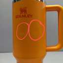 STANLEY Quencher H2.0 Tumbler with Handle and Straw 40 oz | Flowstate 3-Position Lid | Cup Holder Compatible for Travel | Insulated Stainless Steel Cup | BPA-Free | Goldenrod Coral