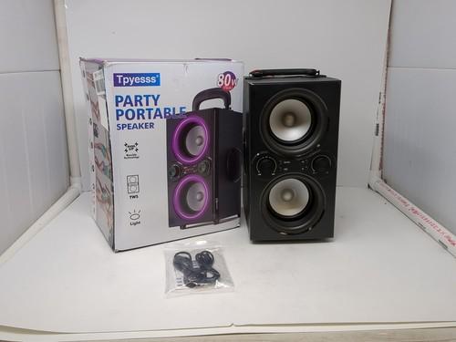 TPyesss Bluetooth Speakers, 80W(Peak) Wireless TWS Portable Bluetooth Speaker