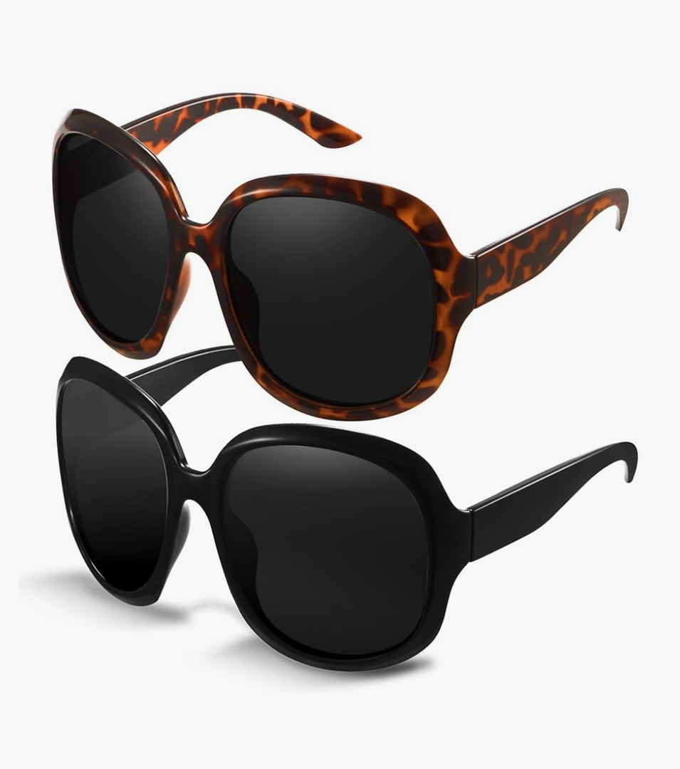 miyya Bug Eye Oversized Polarized Sunglasses Womens, Trendy Retro Sun Glasses for Women 2025, Oversized UV Protection Shades