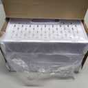 Stackable Plastic Storage Basket, 3 Pack Foldable Closet Organizers and Storage Bins with Wheels, Collapsible Drawer Shelf Storage Box Container for Office Bedroom Closet Wardrobe Kitchen Bathroom