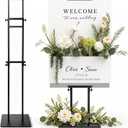 Poster Stand Display, Heavy-Duty Pedestal Sign Stand ,Black