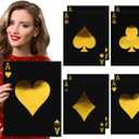 8 Pcs Jumbo Playing Cards Large Giant Print Playing Cards 15.8 x 12.6 Inches Thick Poker Card for Casino Theme Party Decorations Casino Card Birthday Game Night Party Decor