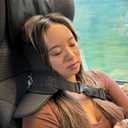 Travel Pillow - Real Head and Neck Support for Airplane, Train, Bus Travel - Adjustable, Breathable Airplane Pillow for Comfortable Sleep-Black
