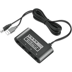 Gamecube Controller Adapter for Nintendo Switch / OLED / Switch 2 Gamecube Adapter, Compatible with PC WII U Switch2, Support 4 Gamecube Controller to Play Supper Smash Bros with 70IN Long Cable (Stable Version)