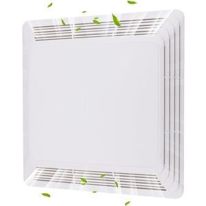 S97013576 Bathroom Fan Cover Compatible with Br-oan 676 684 684NT 2684F 576 Nu-Tone Exhaust Fan Cover, 10.5 x 11 inch Bathroom Vent Cover with Springs Plastic White