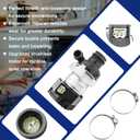WD26X23258 Dishwasher Circulation Pump Assembly Compatible with ge Dishwasher: GDT605PMM0ES, GDT695SMJ0ES, GDF530PGM0BB, GDF630PSM0SS etc. Replace WD26X22285, WD26X22826, WD26X22518, EAP11772000 etc.