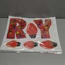 5 x Christmas Bulb Light Window Clings - Winter Car Refrigerator Decorations Stickers for Holiday Xmas Home Kitchen Living Room - Door Window Seasons Decals