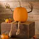 Plow & Hearth Set of 4 Bendable Pumpkin Arms and Legs | Twisting Vines for Halloween Pumpkin Carving DIY Crafts for Kids | Includes 2 arms and 2 Legs | Outdoor & Indoor Halloween Decorations