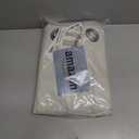 H.VERSAILTEX Linen Blackout Curtains 54 Inches Long 100% Blackout Thermal Insulated Textured Linen Look Curtain Draperies Anti-Rust Grommet, Energy Saving with White Liner, 2 Panels, Natural