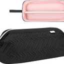 Leudes Hair Tools Travel Bag for Shark Flexstyle Carrying Case Portable Shark Hair Air Wrap Dryer Case Waterproof Dustproof Flat Curling Iron Travel Organizer (Black), 467.17 Cubic Inches