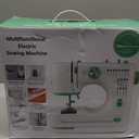 Mini Dual-Speed Sewing Machine Double Needle & Double Thread 12 Stitch Modes Beginner-Friendly Household Sewing Machine, ldeal for Adults & Beginners (White)