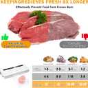 Vacuum Sealer Machine for Food,Compact Vacuum Sealer for Food, Digital Timer, Moist/Dry, with 20 Vacuum Bags