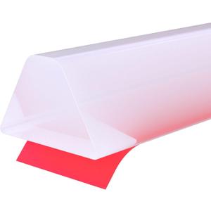 39 Inch Collapsible Shower Water Dam, Shower Threshold Water Dam Shower Barrier, Dry and Wet Separation Door Dam Water Stopper Kitchen Shower Threshold Silicon Water Blocker(Mini Trapezoid) (Transparent)