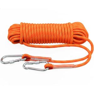 10mm Indoor Outdoor Rescue Rope, Safety Rope For Escape Rope, Ice Climbing Equipment, Fire Safety Rescue Rope For Rappelling,Caving, Indoor Outdoor Camping ( Color : Orange , Size : 10mm x 170m )