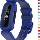 TopPerfekt Bands Compatible with Fitbit Ace 3, Soft Silicone Waterproof Bracelet Accessories Sports Watch Strap Replacement for Fitbit Ace 3 Boys Girls (Blue)