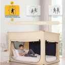 ANC POP Portable Bed Tent, Blackout Privacy Canopy with 3 Doors & Breathable Mesh, Large Space for Adults, Indoor Sleeping Shelter for Dorms/Shared Rooms