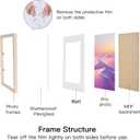 LYYYXGYP 8.5x11 Diploma Certificate Frame, Wooden Wall Mount and Tabletop Picture Frame Display 6x8 Photo with Mat or 8.5 x 11 Document Set of 3