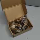 FLUFYMOOZ Ponytail Extension, 12" Short Claw Ponytail Extension Wavy Curly Jaw Clip in Pony tails Hair Extension Natural Synthetic Hairpiece for Women (Golden Blonde with Highlights)