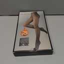 200D Thermal Opaque Winter Tights, Skin-Permeable, Slim Fit (Black)