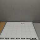 Comix Dry Erase Calendar Whiteboard Corkboard Combo, 36 * 24 inch Monthly Calendar and Bulletin Board Combination for Wall, Aluminum Frame Planner with Dry Erase Markers, Magnets, Push Pins