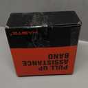 Pull Up Assistance Bands Set - 4 Heavy Duty Resistance Bands 300lbs, Adjustable Weight/Size with Footrest for Home Gym Strength Training (Orange)