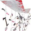 Fun Express 12 Ft. x 12 1/2" Halloween Horror Party Hanging Ceiling Decoration