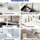 2 x Faucet Mat for Kitchen Sink, Diatomite Stone Drying Mat & Sink Protector, Prevent Moisture, Quick-Dry Splash Guard for Kitchen & Bathroom Counter, Light Gray, 23.6" x 3.9"