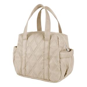 Easozoom Quilted Puffer Lunch Bag for Women, Leakproof Lunch Box for Adult Girls, Large Capacity Reusable Lunch Box for Work School Picnic Travel (Khaki)