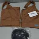 VFUS Adjustable High Impact Sports Bras for Women Zip Front Full Coverage and Lift Padded Compression Tops L