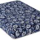 hyha Printed Couch Cushion Covers, Floral Sofa Covers Washable for 2 Cushion Couch, Stretch Pattern Outdoor Cushion Covers for Patio Furniture with Elastic Bottom(Medium, Baroque)
