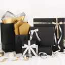 JINMING 6 Extra Large Gift Boxes with Lids 17x11x2.5 Inches for Clothes, Black Gift Boxes, Apparel Boxes for Mother's Day, Father's Day and All Occasion