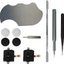 Professional Joystick Replacement Kit with T5 Screwdriver and Silicone Thumb Grip Caps for Oculus Quest 2 Controller(11 in one) - Upgraded Maintenance Tools Included 