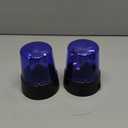 2Pcs Blue Rotating Strobe Light, Battery Operated 360 Degree Rotating Light, Disco Bar Party Decorative Light