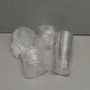 16 oz 100 Pack Clear Plastic Cups with Lids, Sturdy Iced Coffee Cups with Sip Lids, Disposable Food Safe Smoothie Cup for Cold Drinks, Juice, Milkshake