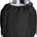 SunPatio Liquid Propane Tank Cover 20 LB, Heavy Duty Waterproof Propane Cylinder Cover, Dress up Your Tank, 14" Dia x 16.5" H, Black