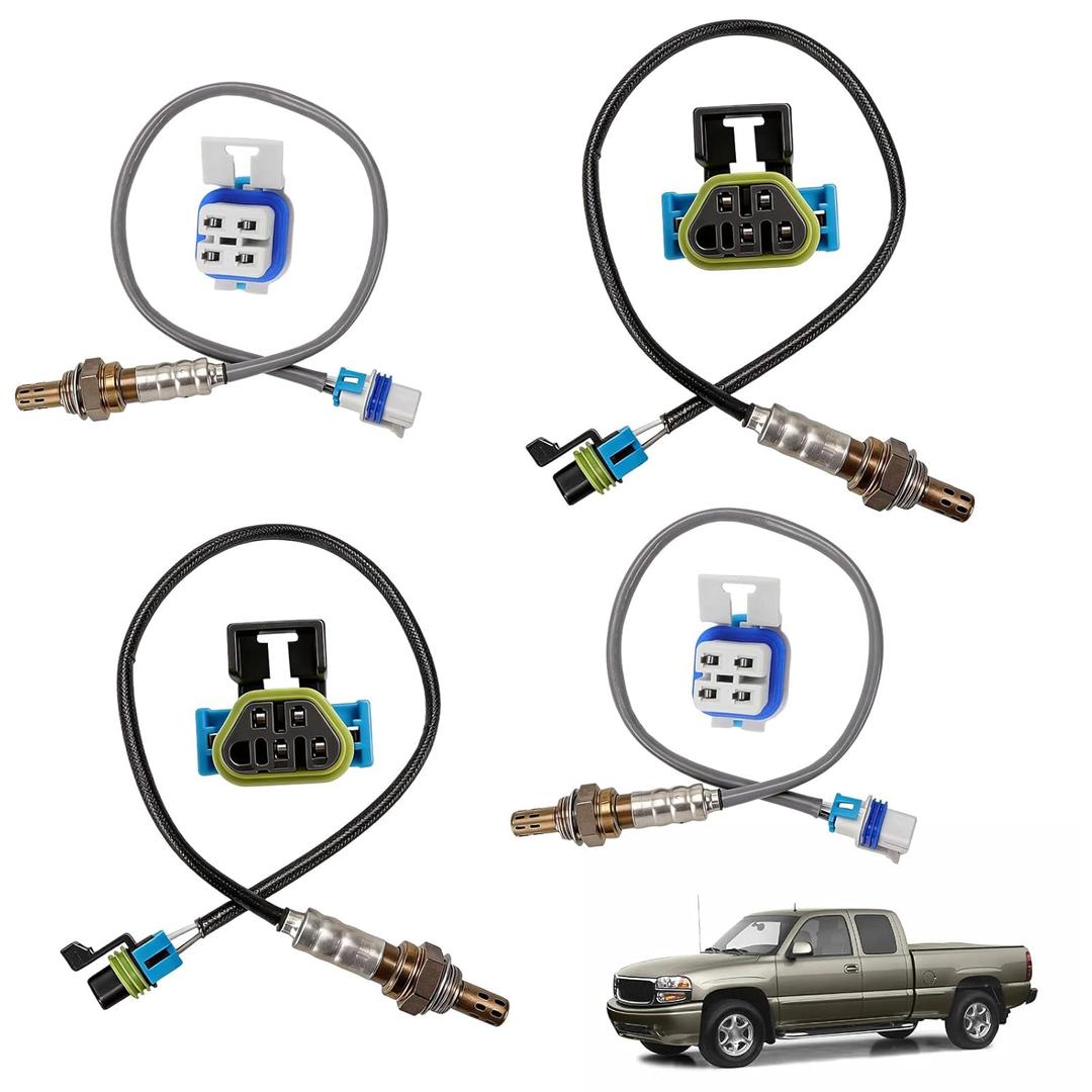 O2 Oxygen Sensor Compatible with Chevy Chevrolet Silverado 1500 2500 3500 Suburban 2500 2002 Suburban 1500 2006 GMC Sierra 1500 2500 3500 2002 GMC Yukon Hummer H2 Cadillac Escalade 2003-2006