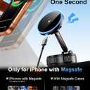 iPhone Magsafe Car Mount Charger [15W Fast Wireless Charging, 120+ LB Strongest Suction & 2800gf Strongest Magnetic] 360 Adjustable Car Phone Holders for your car, for iPhone 17 16 15 14 13 12 series