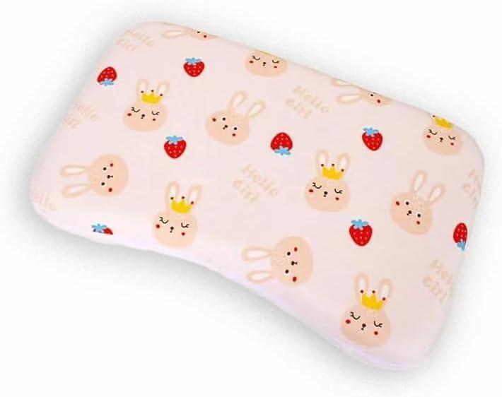 Soft Toddler Pillow with Two Pillow Inserts - Breathable Small Pillow (20" x 11.2") with Removable Cover, Ideal for Travel & Nursery, Cuddly Bear Design for Ages 2-4 (19.5"x10.5" 2-4 years old)