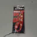 azuza Christmas Pet Collar Santa Print Xmas Dog Collar with Removable Glitter Antler Bowtie, Adjustable Dog Collars Accessories for Large Dogs (L - Neck:18-26 inch)