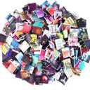 300Pcs Mini Books for Anxiety Bookshelf Tiny Book Fun Mini Brands Book Miniatures Library Dollhouse Accessories for DIY Living House Bookshelf Fillers Miniatures Small Books Bulk Crafting Decor
