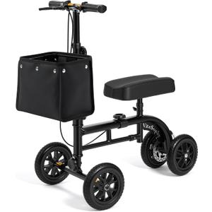All Terrain Knee Scooter for Adults for Foot Surgery, Black
Steerable Knee Walker Medical Scooter for Foot Injuries ,Crutch Alternative, with 8″ Outdoor Silent Wheels and Disc Brake