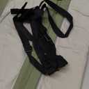 MABOZOO 3 Inch Thick Yoga Mat, Extra Thick Gymnastics Mat With Carrying Handles for Men Women, PU Leather Anti-Tear Fitness Foam Exercise Mat for Yoga, Pilates, Stretching (Army Green)