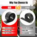 JERBOR 3 inches Fuel Tank Strap Isolator, 6 feet, Fits for semi trucks, Rubber Seal for Fuel Tank Strap Isolator