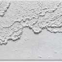 White Textured Wall Art Handmade Contemporary Modern Oil Painting On Canvas Ocean Wave Beach Abstract Painting for living Room Bedroom Decor