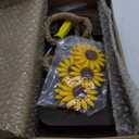 M&G House Newborn Photography Props Swing Prop Wooden Swing Baby Photo Props Wooden Prop Swing Baby Photoshoot Props Newborn Photography Accessory(Brown, 6 Sunflowers) (02 Brown Color)