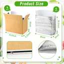Convivium 4 Pack Insulated Shipping Boxes with Foil Liner Bags, Reusable Thermal Cooler Mailing Cartons for Cold Pack Shipping, Hot & Frozen Food Delivery, 8''x5''x6''