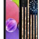 DAIZAG Compatible with Samsung Galaxy A03S 4G Case,All-Round Protection Shockproof Anti-Scratches TPU Cover,Cases for Man Woman-1776 Vintage USA Flag Wood American Flag