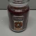Yankee Candle Autumn Wreath Scented Classic 22oz Large Jar Single Wick Aromatherapy Candle Over 110 Hours of Burn Time Fall Fragrance Perfect for gifting
