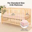 2-Pack Waterproof Baby Crib Sheets for Boys, Girls - 52x28 Viscose Derived from Bamboo Toddler Bed Sheet Neutral, Fitted Crib Mattress Protector Cover for Baby Bedding, Soft & Gentle (Cameo)